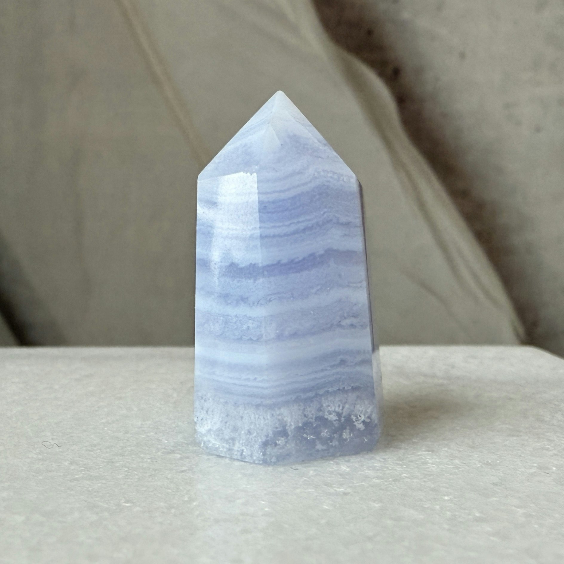 Blå Bandagat / Blue Lace Agate, torn (B)
