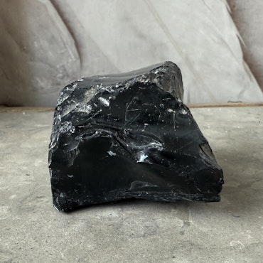 Svart Obsidian, rå (B)