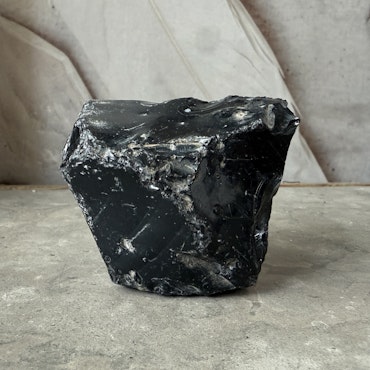 Svart Obsidian, rå (B)