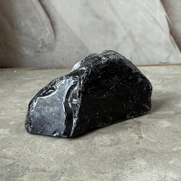 Svart Obsidian, rå (D)