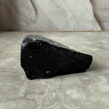 Svart Obsidian, rå (A)