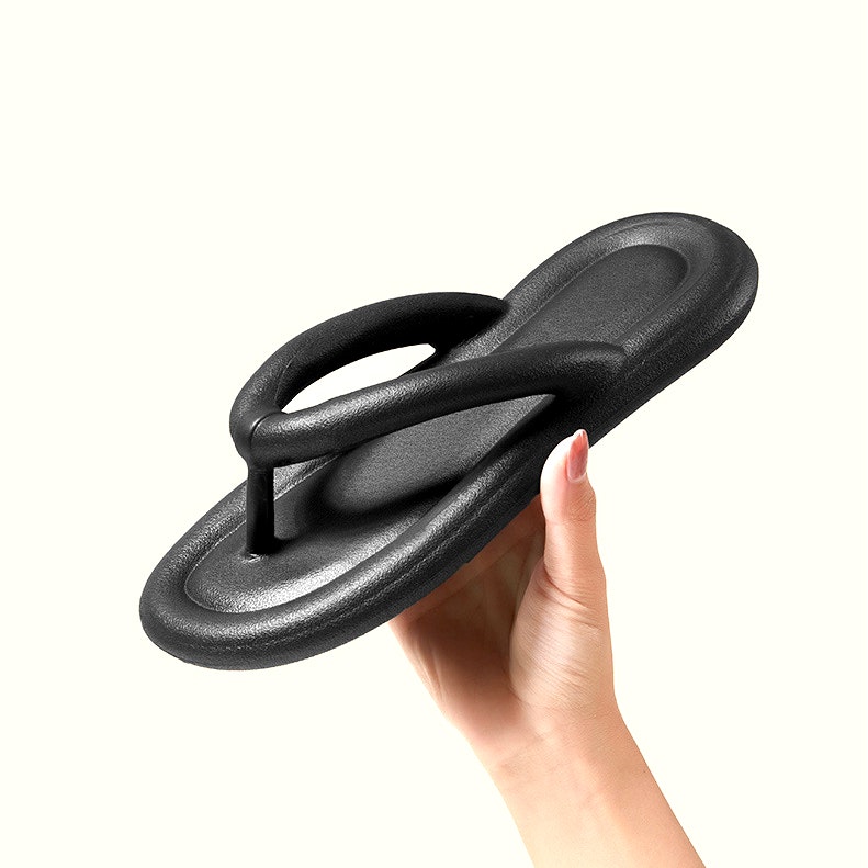 Bløde flipflops (sort)