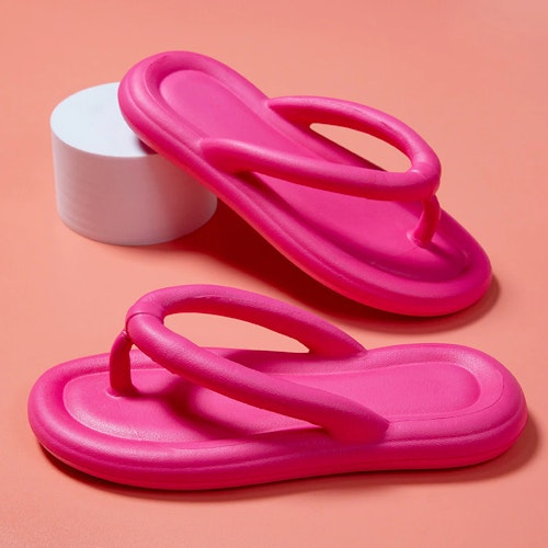 Støddæmpende flipflops (rosa)