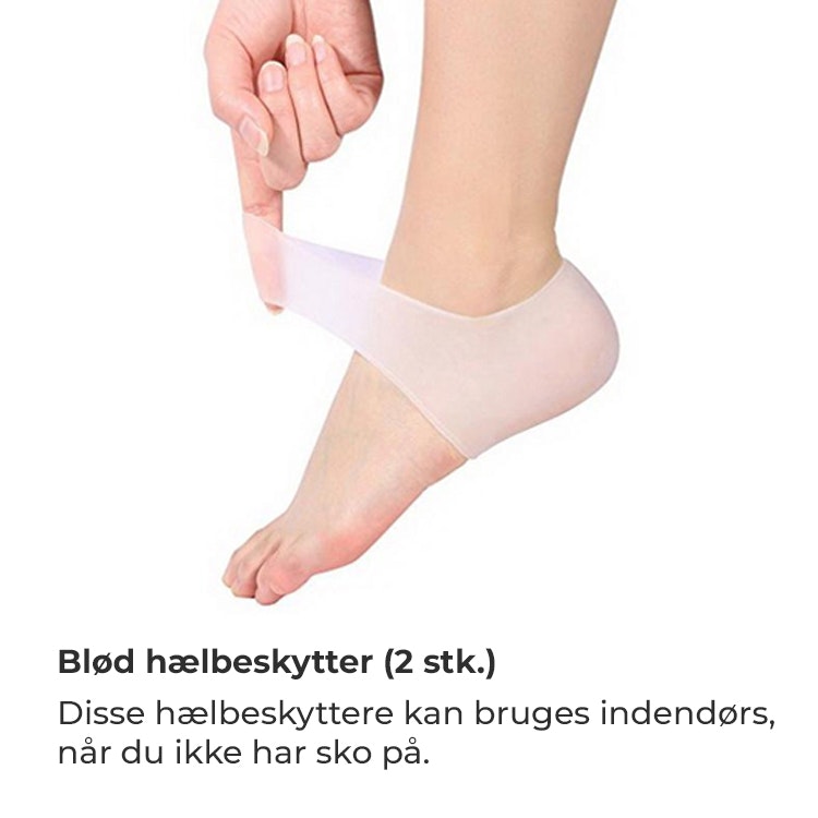 Fire par hælindlæg | Bløde og skønne ved hælspore (299 kr) -  Fodplejebutikken