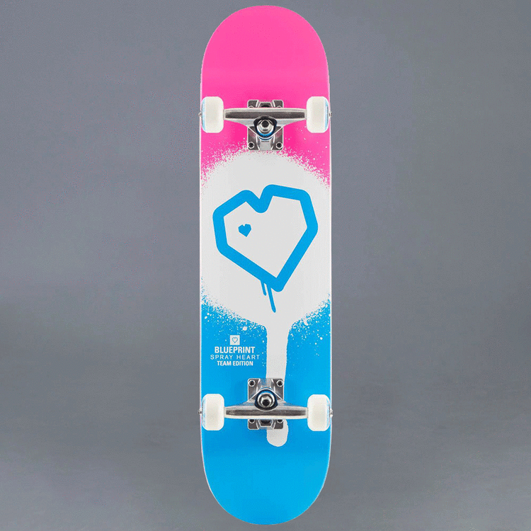 BluePrint Pink & White 7.75 Komplett Skateboard