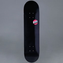 Rad BLK Logo Skateboard Deck 8.0"