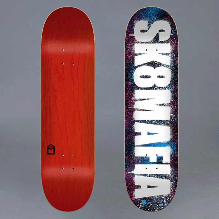 Sk8Mafia OG Stencil Skateboard Deck 8.25"