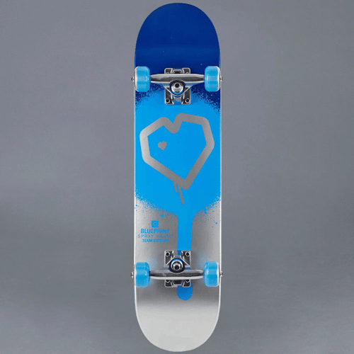 BluePrint Blue & Silver Komplett Skateboard 8.25"