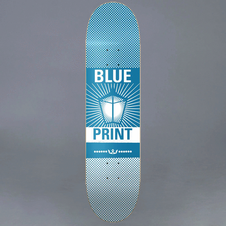 BluePrint Pachinko Blue Skateboard Deck 8"