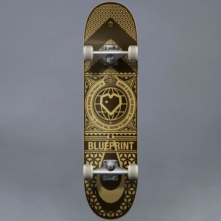 Blueprint Home Heart Black 8.125 Komplett Skateboard