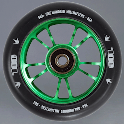 Blunt 10 Spokes 100mm Green Kickbike hjul