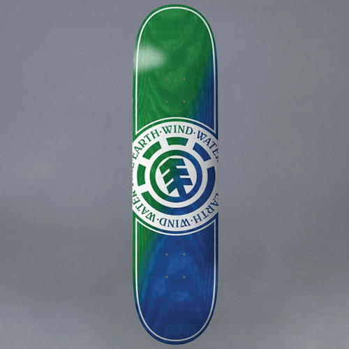 Element Seal Green / Blue Skateboard Deck 8.3"