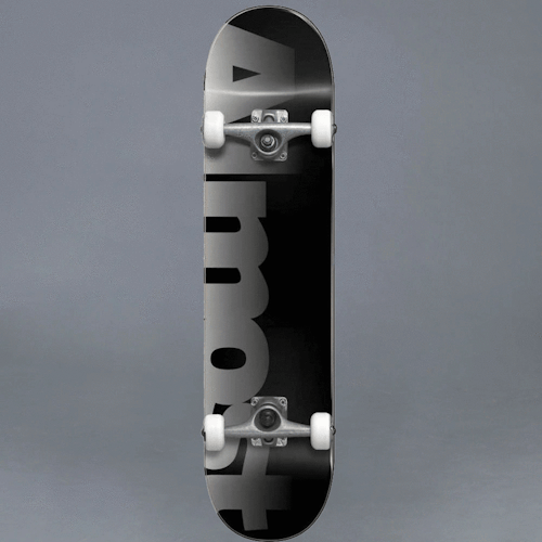 Almost Blend Black Komplett Skateboard 8"