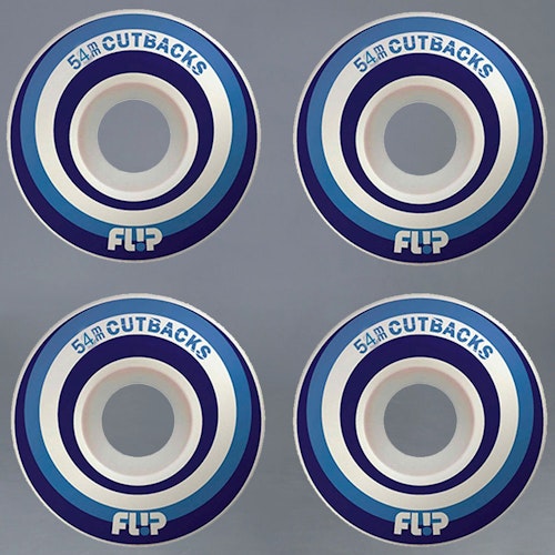 Flip Cutbacks Blue 54mm 99a Skateboard Hjul