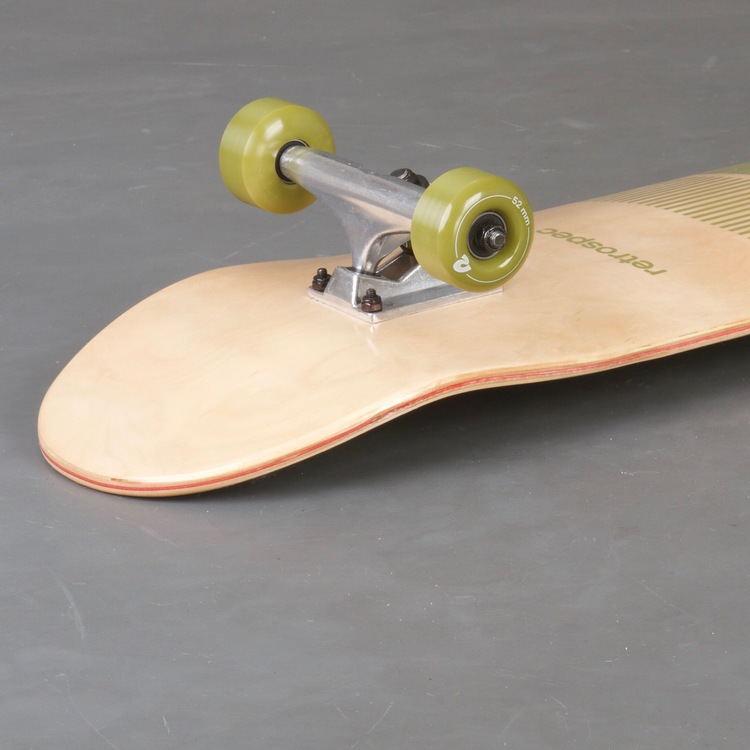 Retro S Topo Olive Skateboard Komplett 8"