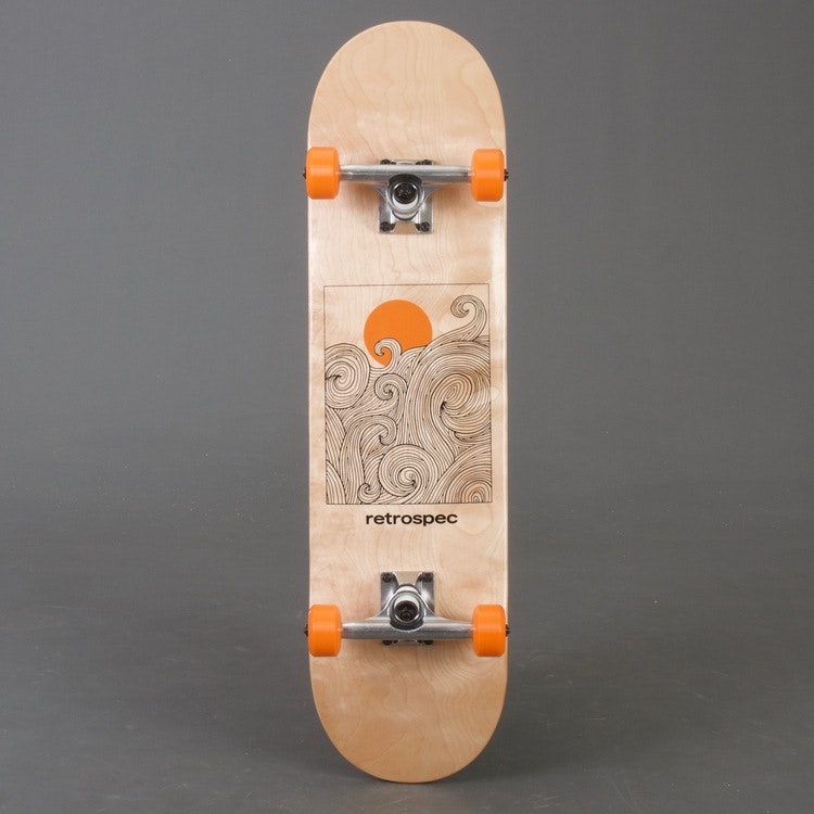 Retro S Tangerine Wave Skateboard 8.0" Komplett - Top12