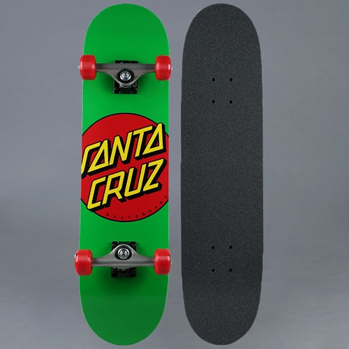 Santa Cruz Classic Dot Green Komplett Skateboard 7.875"