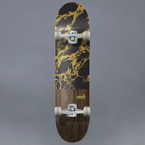 Verb Marble Dip Svart Komplett Skateboard 8"