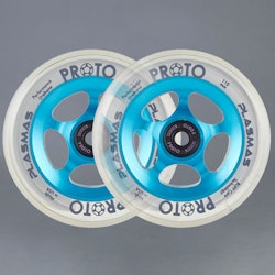 Proto Plasma Electric Blue Sparkcykel Hjul 2-Pack