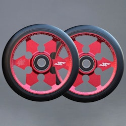 JP Ninja 6-Spoke 110mm Red 2-pack Sparkcykel Hjul
