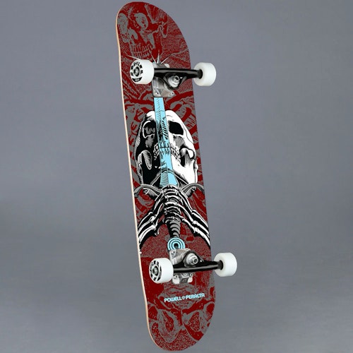Powell Peralta Skull & Sword Burgundy 7.5 Komplett Skateboard