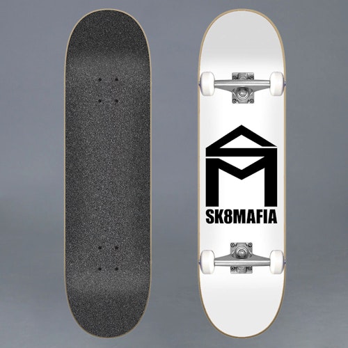 Sk8mafia House Logo White 7.75 Komplett Skateboard
