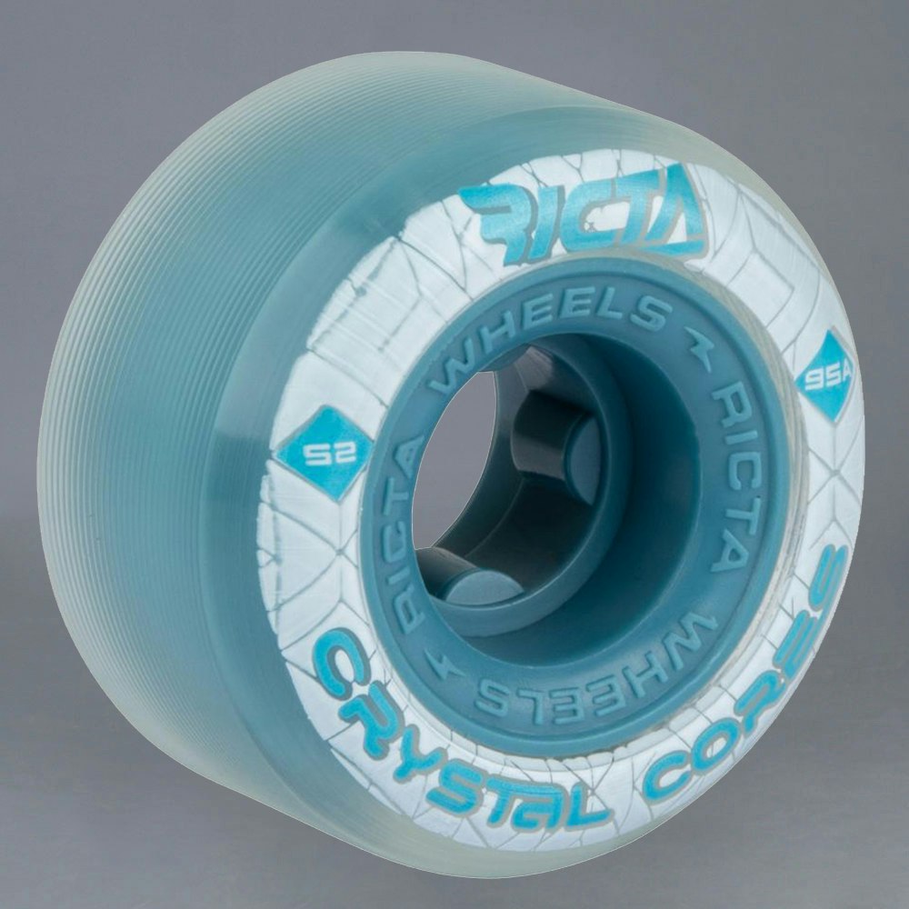 Ricta Crystal Core Blue/Clear 52mm 95A Skateboard Hjul - Top12
