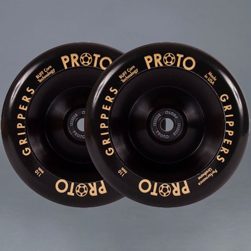 Proto Full Core Gripper 110mm svarta sparkcykelhjul