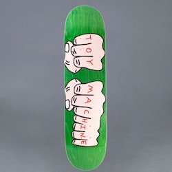 Toy Machine Fists 7.75 Green Skateboard Deck
