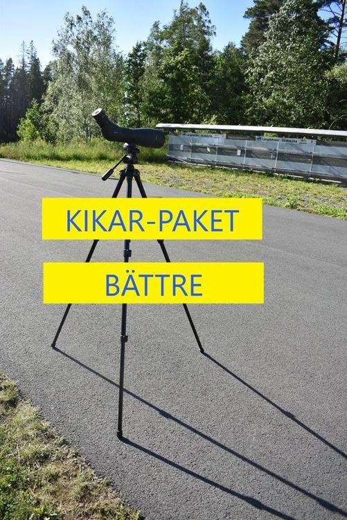 Tubkikarepaket "Hawke Nature Trek 20-60x80 & MANFROTTO Stativkit Video MK190X3-2W 2-Vägs Aluminium "