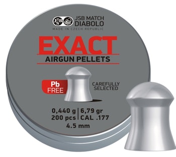 JSB EXACT 4,5MM - 0,440G BLYFRI 200 st/ask