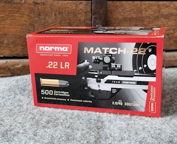 Norma Match-22 .22lr kartong 500st