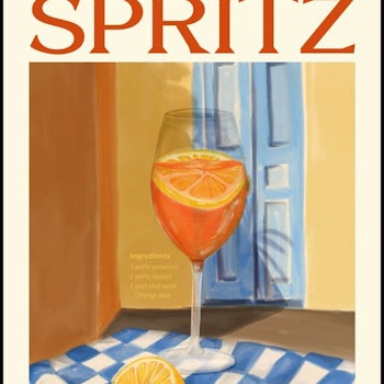Elin PK Aperol Spritz Drink Poster