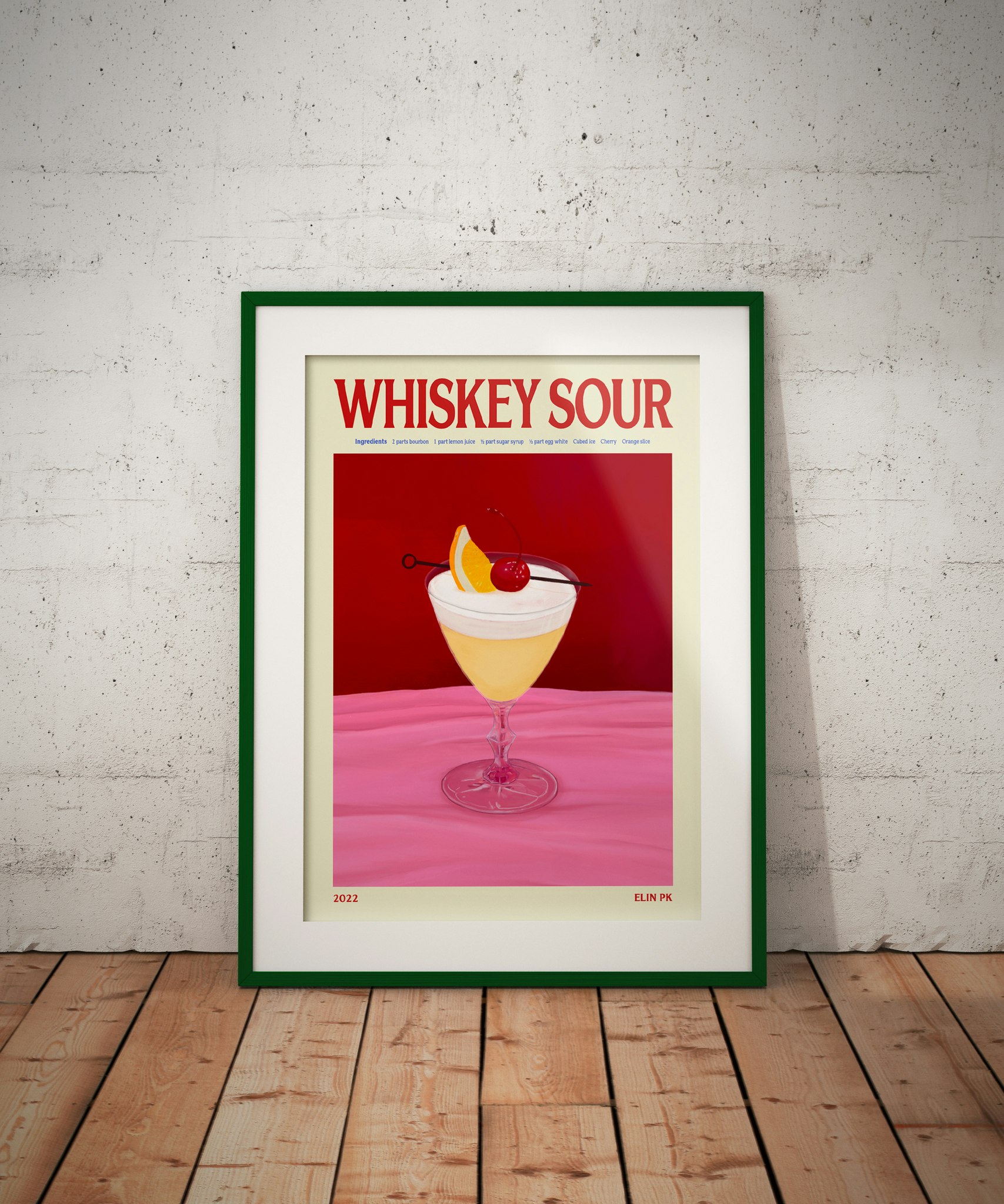 Elin PK Whiskey Sour II Drink Poster