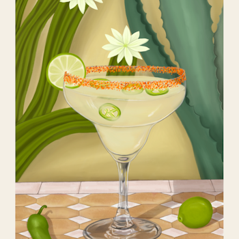 Elin PK Spicy Margarita II Drink Poster