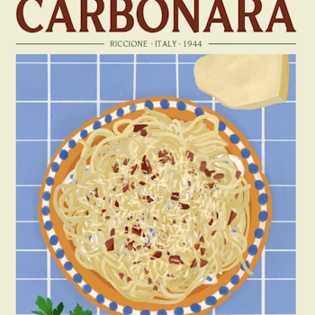 Elin PK Spaghetti Carbonara II Mat Poster
