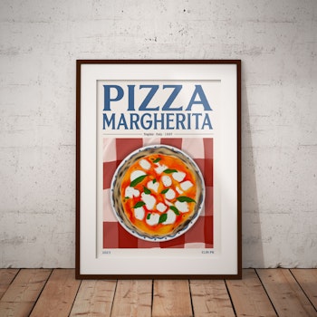Elin PK Pizza Margherita Mat Poster