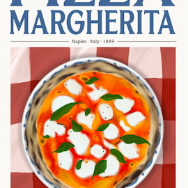 Elin PK Pizza Margherita Food Poster