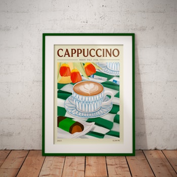 Elin PK Cappuccino Kaffe Poster