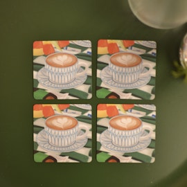 Elin PK Glasunderlägg 4-pack Cappuccino