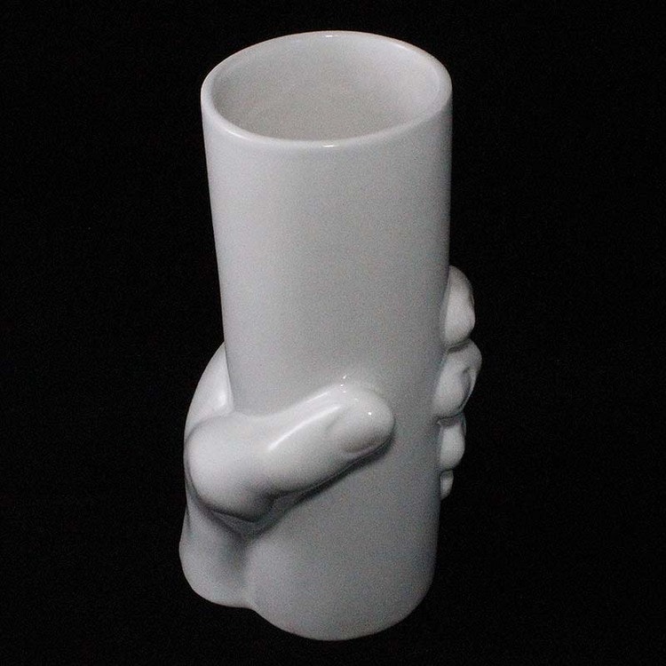 Vas, hand runt cylinder, 60-tal, modern art