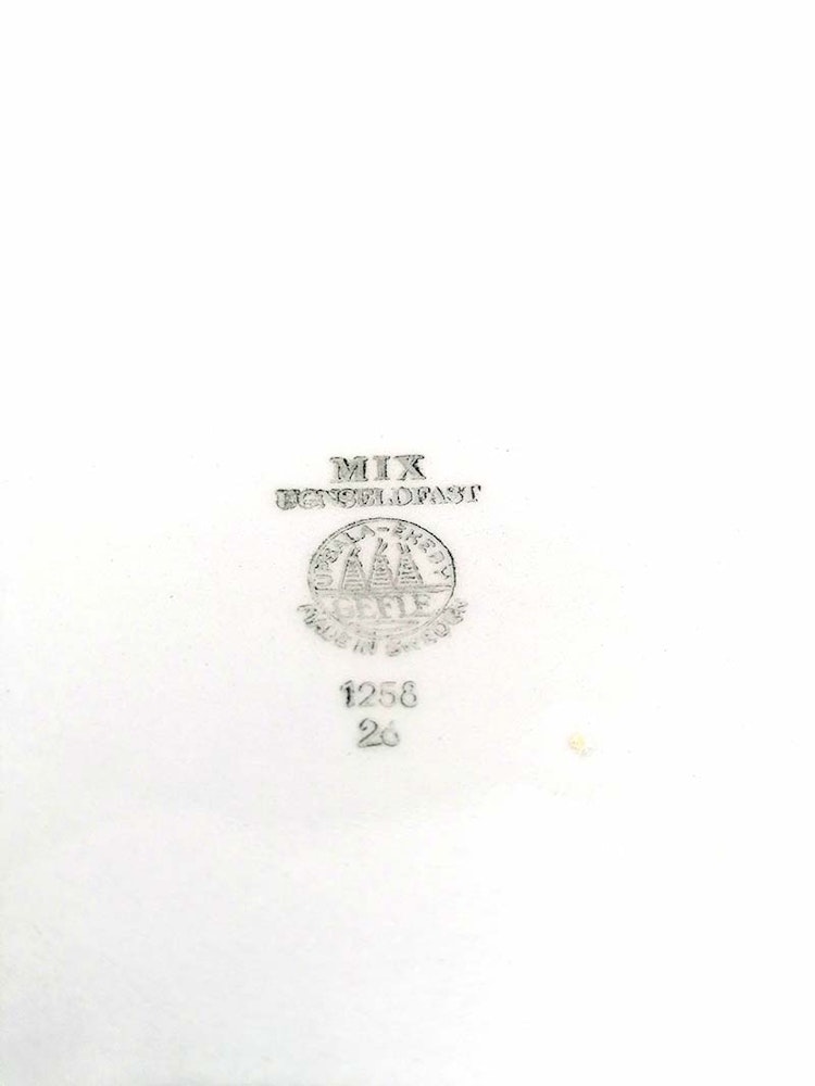 Stor ljusblå karott, eldfast, Upsala-Ekeby, "Mix", 1940-50-tal