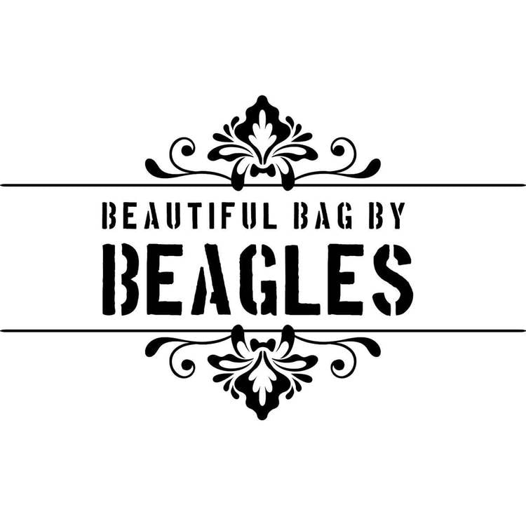 Kasse svart konstskinn Beagles DU16221