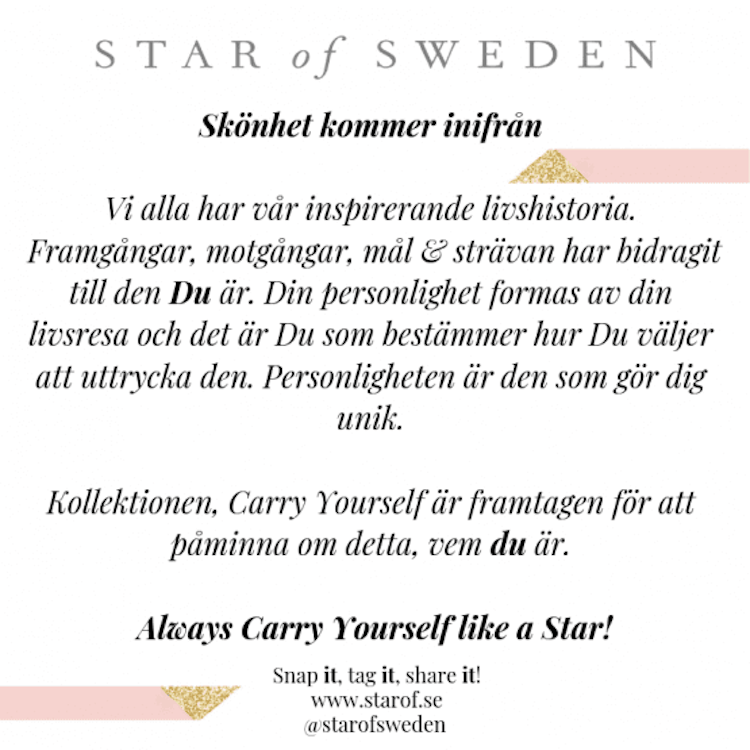 Star of Sweden ring i guld med rosa sten