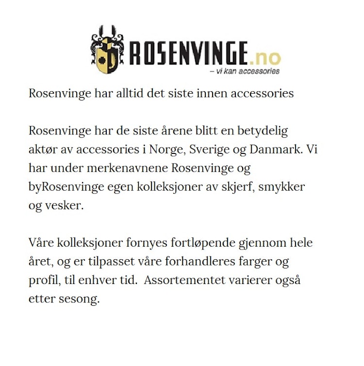 Väska Dam Rosenvinge Vesker
