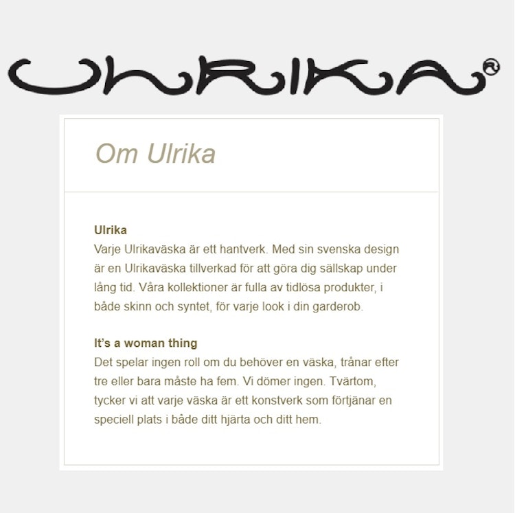 Ulrika Design axelväskor Dam