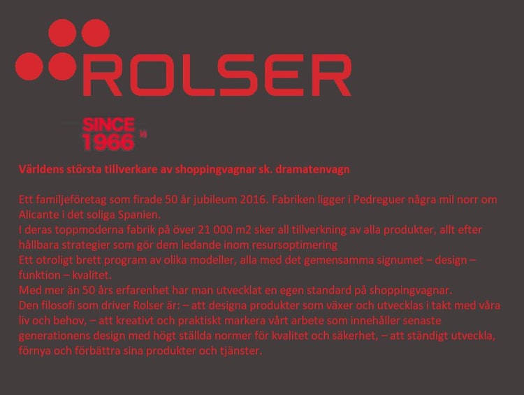 Shoppingvagn Rolser 2L (2 hjul+vikbar) Imax Logos röd