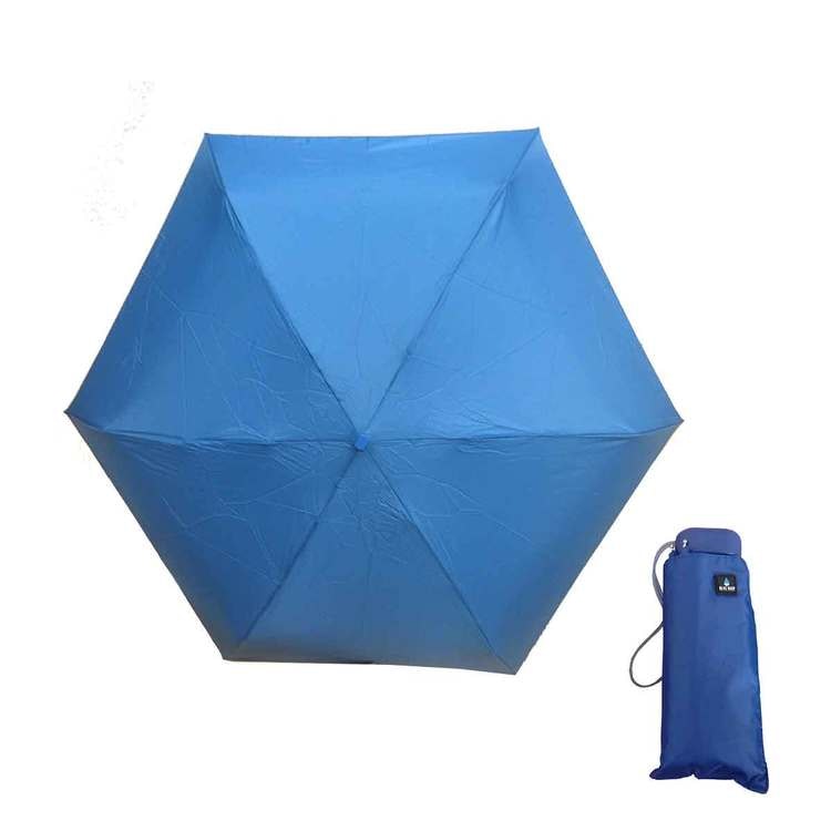 Paraply mini hopfällbart blå