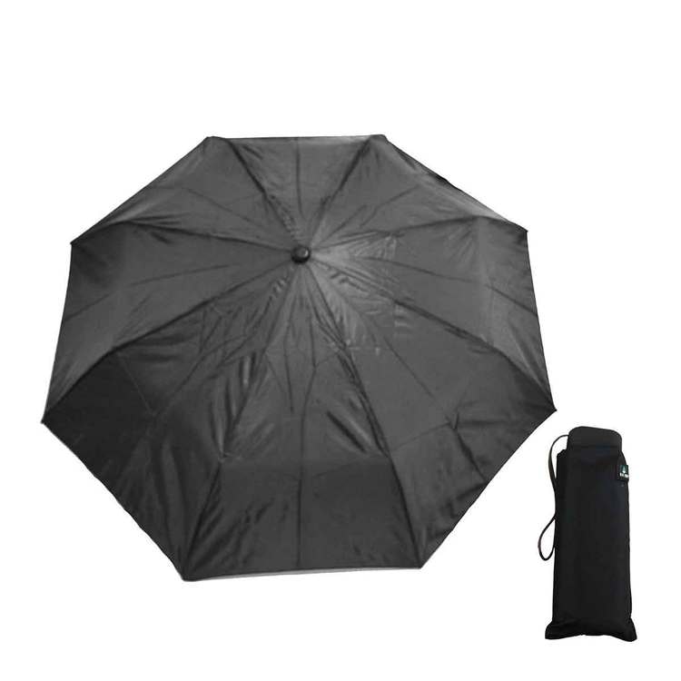 Paraply mini hopfällbart svart