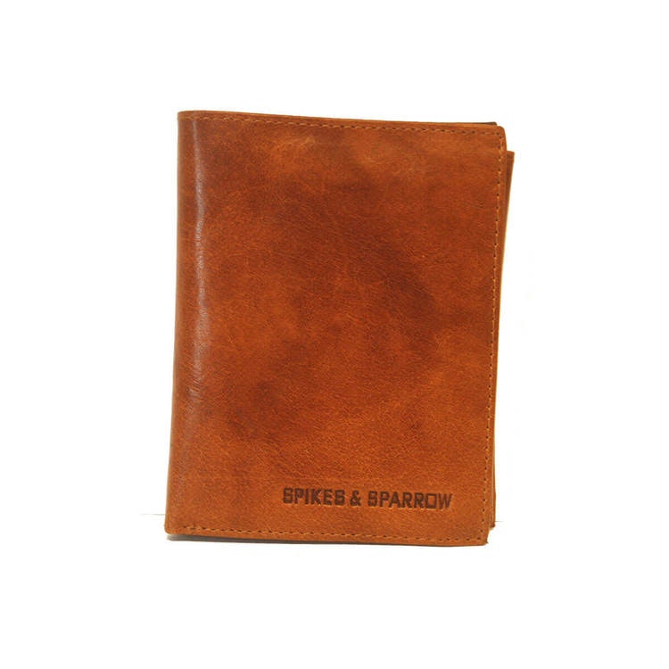Plånbok läder brandy Spikes & Sparrow 7716277 - Bags4Fun.se